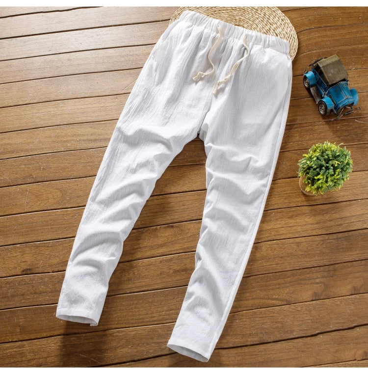 (Camisa + pantalones) Camisa de verano para hombre, camisas de algodón para hombre, camisas casuales de manga corta para hombre, conjunto de ropa talla M-5XL