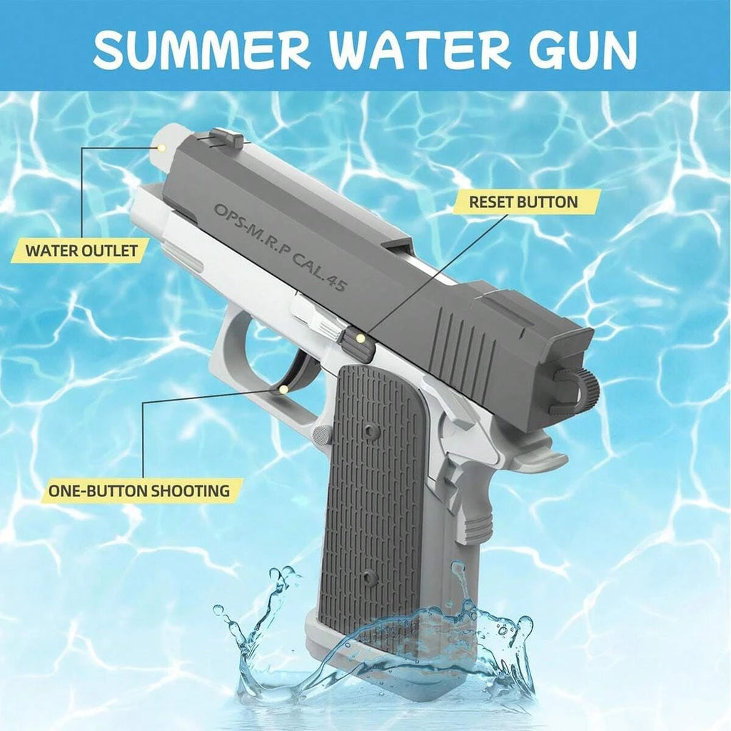 Pistolas de agua M1911, pistolas de chorro de juguete, juegos de tiro de playa y piscina de verano, juguetes al aire libre, pistola de chorro de agua para niños y adultos