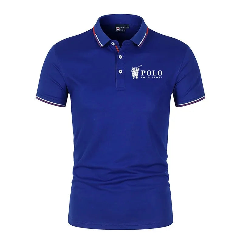 Polo de verano para hombre, de secado rápido, transpirable, informal, de negocios, deportivo, de manga corta, ropa de hombre