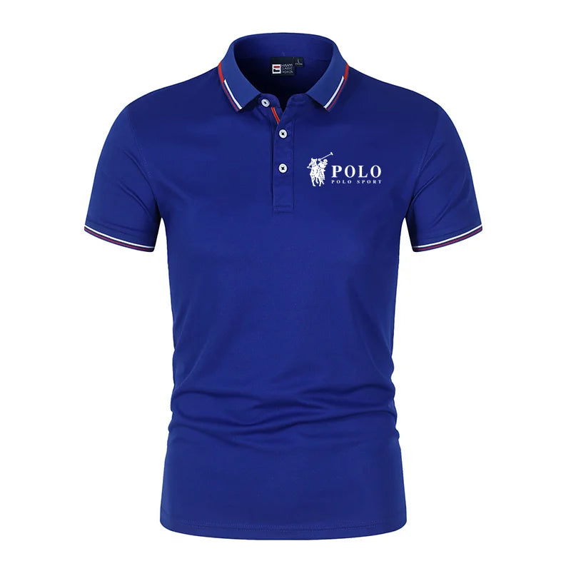 Polo de verano para hombre, de secado rápido, transpirable, informal, de negocios, deportivo, de manga corta, ropa de hombre