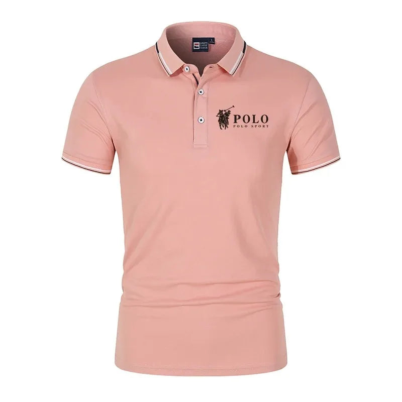 Polo de verano para hombre, de secado rápido, transpirable, informal, de negocios, deportivo, de manga corta, ropa de hombre