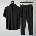 Novedad de verano, conjuntos informales para Hombre, camisetas + Pantalones, ropa deportiva para correr, chándales de moda para Hombre, sudadera para Hombre Fit MOOWNUC
