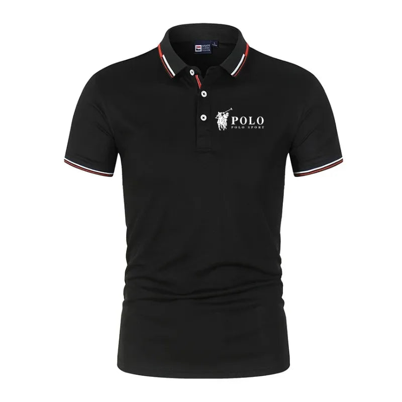 Polo de verano para hombre, de secado rápido, transpirable, informal, de negocios, deportivo, de manga corta, ropa de hombre