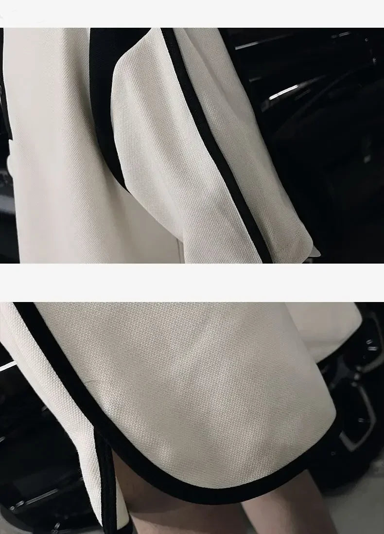 Trajes de alta gama para hombre, emparejamiento de verano con una bonita camisa Polo, pantalones cortos de manga corta, conjunto bonito y fresco de dos piezas