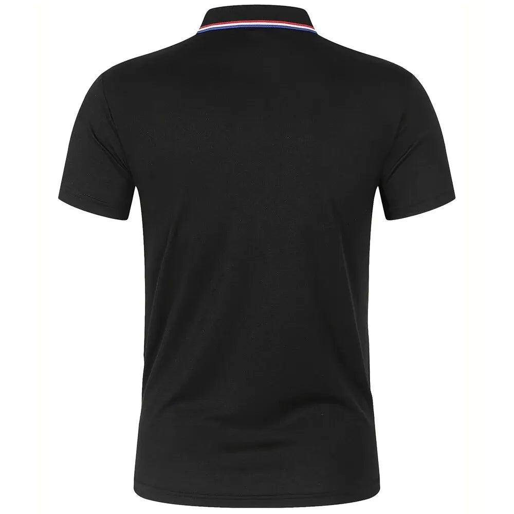2025 gran oferta, Polo cómodo y transpirable informal de verano para hombre, camiseta de manga corta de Color sólido de alta calidad para hombre