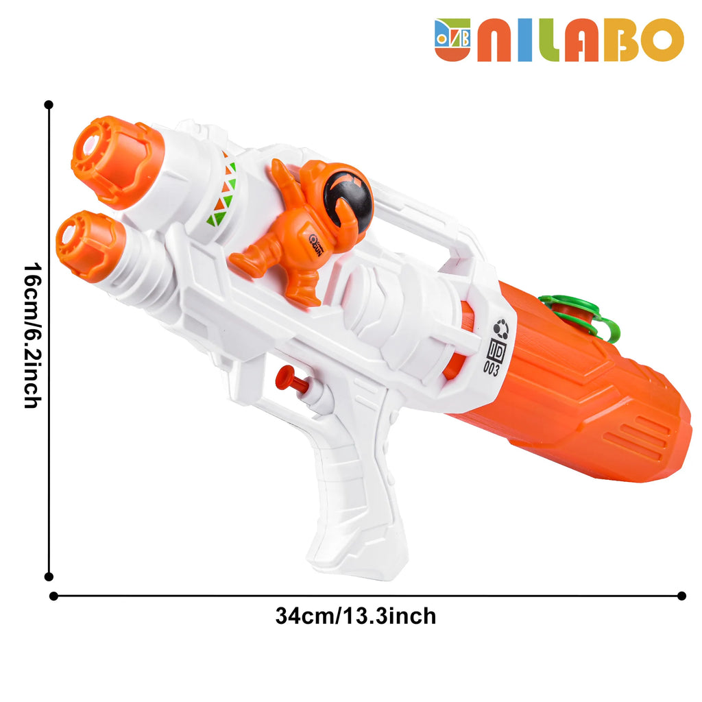 Pistola de agua de juguete para niños, potente pistola de agua con capacidad de humedad de 500ML, pistola de chorro de largo alcance para piscina para niños y niñas