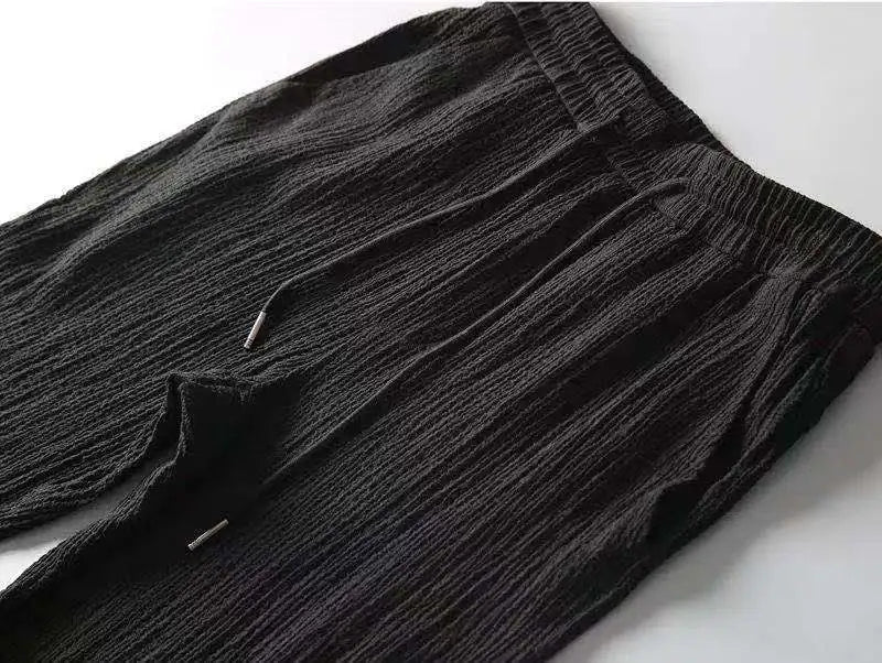 Novedad de verano, conjuntos informales para Hombre, camisetas + Pantalones, ropa deportiva para correr, chándales de moda para Hombre, sudadera para Hombre Fit MOOWNUC