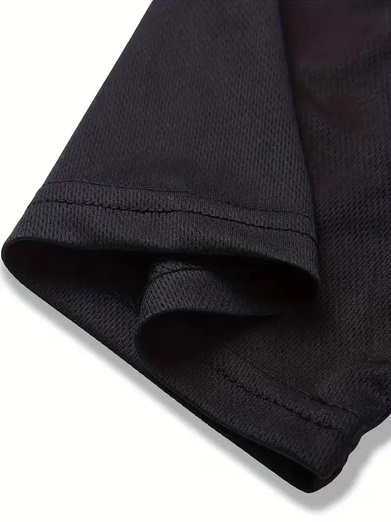 Nueva ropa deportiva de verano para hombre, conjunto de dos piezas de camiseta de manga corta y pantalones cortos, ropa informal transpirable y de secado rápido.