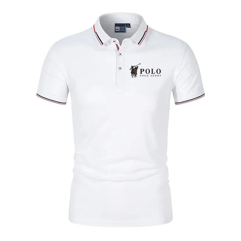 Polo de verano para hombre, de secado rápido, transpirable, informal, de negocios, deportivo, de manga corta, ropa de hombre
