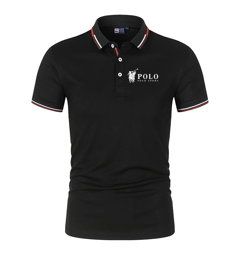 Polo de verano para hombre, de secado rápido, transpirable, informal, de negocios, deportivo, de manga corta, ropa de hombre